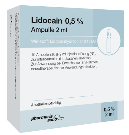 Lidocain 0,5% Ampulle 2ml
